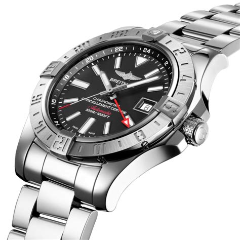 breitling avenger gmt blacksteel|breitling avenger chronometer.